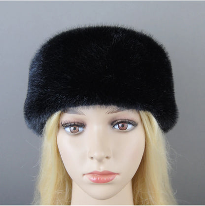 Women's luxury mink fur hat, available in different variations