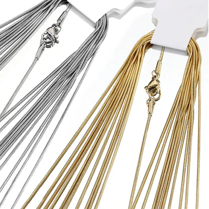HIYEE Snake Chain Necklace for Pendants