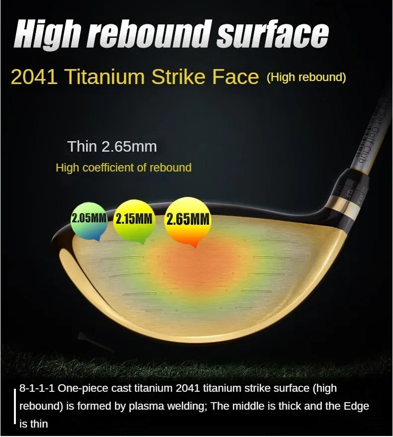 PGM MTG017 golf club set for men, adjustable angle in clubs, titanium alloy