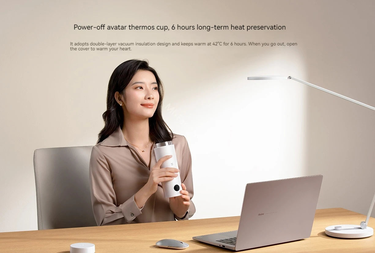Xiaomi Mijia Kannettava Sähköinen Lämmityskuppi 2 - 316 Ruostumaton Teräs, Kiehumiskuppi Opiskelijoille ja Asuntolaan