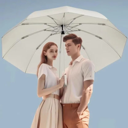 Kannettava Täysautomaattinen Sateenvarjo Rengassolkella - Pikalukkosäilytys, UV-Suojaus - Sininen