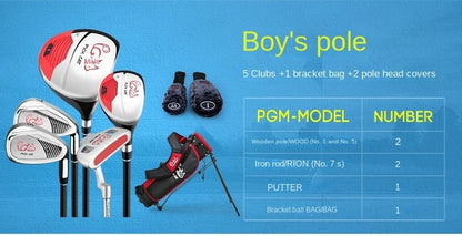 PGM Kids Golf Club Set for ages 3-12, practice set for boys and girls