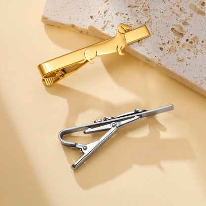 Men's Dachshund Tie Clip