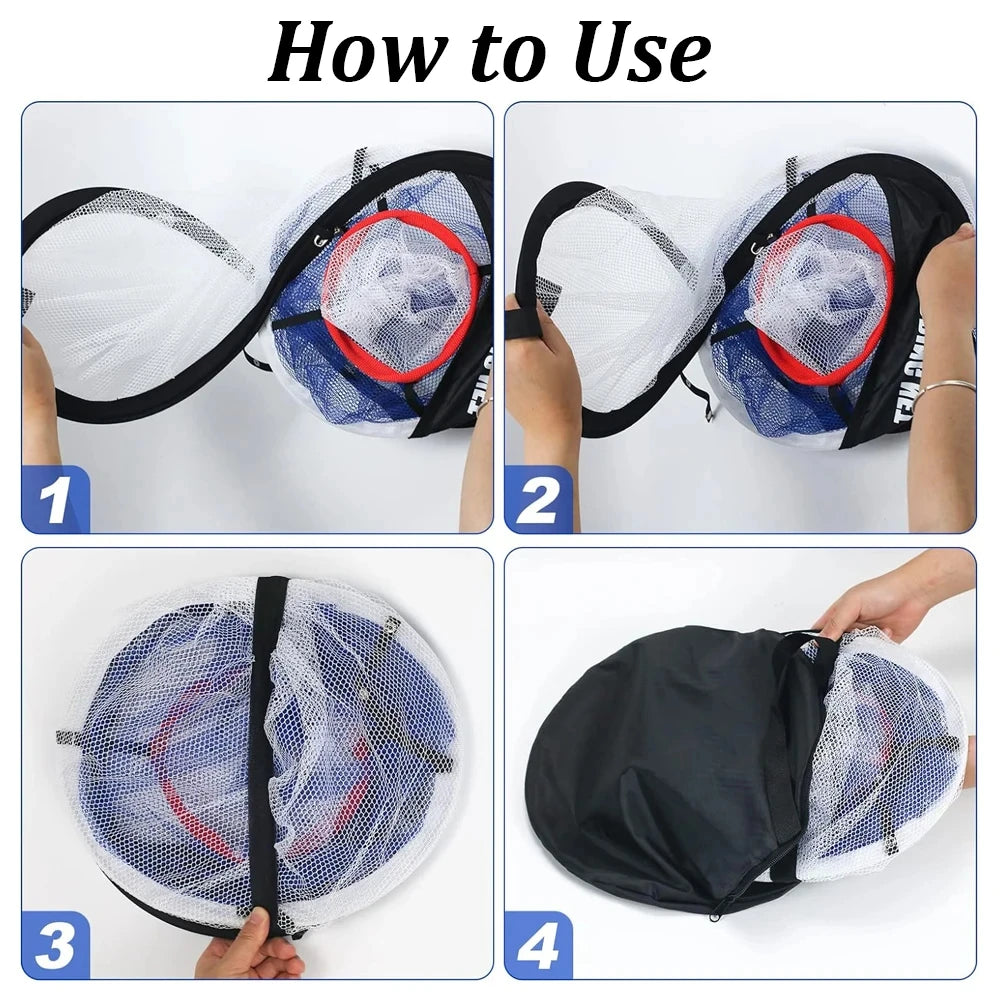 Golf chipping practice net with mat, great for precision practice