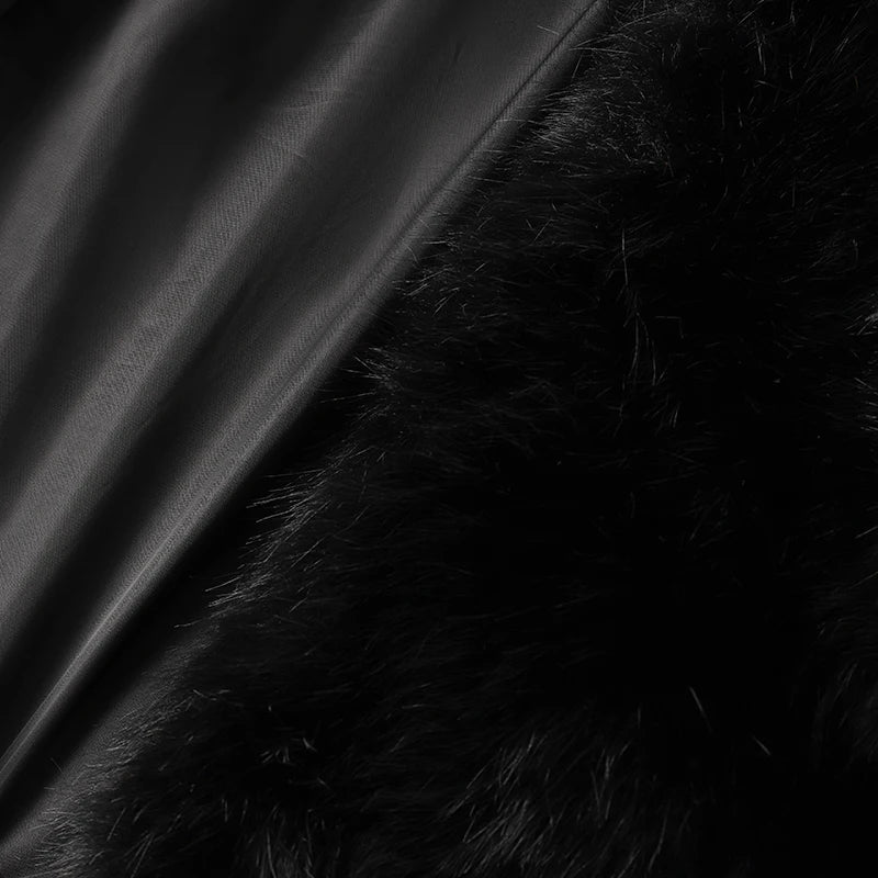 Neo Mint faux fox fur coat for women, short model, 4 different variations