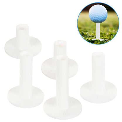Silicone golf tees 5 pcs, flexible professional ball holders for practice