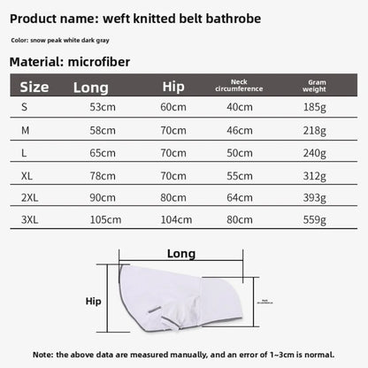 Dog pajamas and bathrobe, for dogs and cats