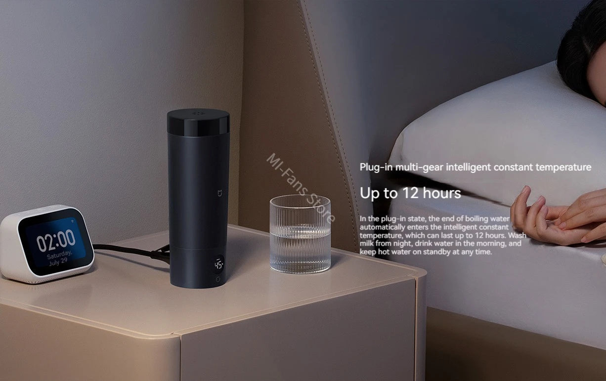 Xiaomi Mijia Kannettava Sähköinen Lämmityskuppi 2 - 316 Ruostumaton Teräs, Kiehumiskuppi Opiskelijoille ja Asuntolaan
