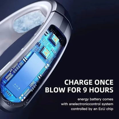 Xiaomi 8000mAh Kaulatuuletin – Kannettava, siivitön ja hiljainen LED-näytöllä, saatavana eri värejä