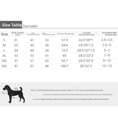 Adjustable dog raincoat, all sizes