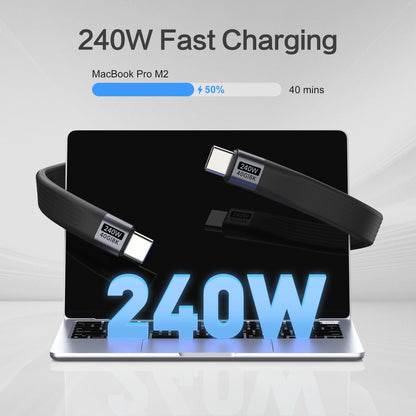 240W USB-C charging cable, keychain