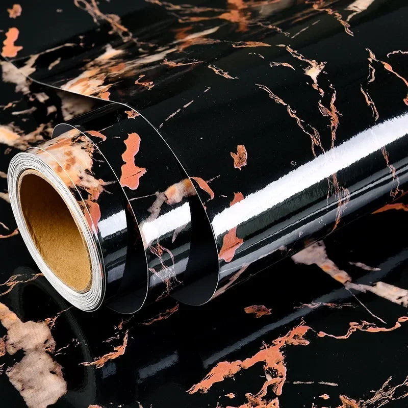 Marble patterned self-adhesive wallpaper, available in many different variations