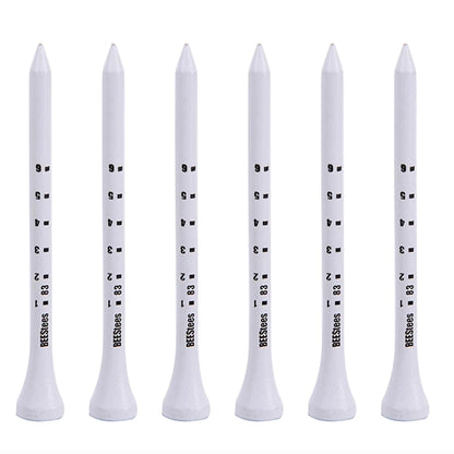 Wooden golf tees, 50 pcs, with elevation marks