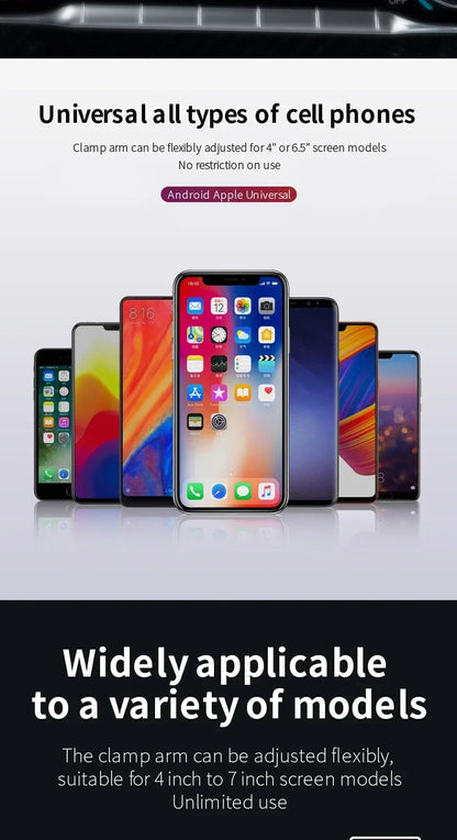 VIKEFON Langaton Autolaturi Magneettinen - Automaattinen Pikalataus iPhone & Samsung