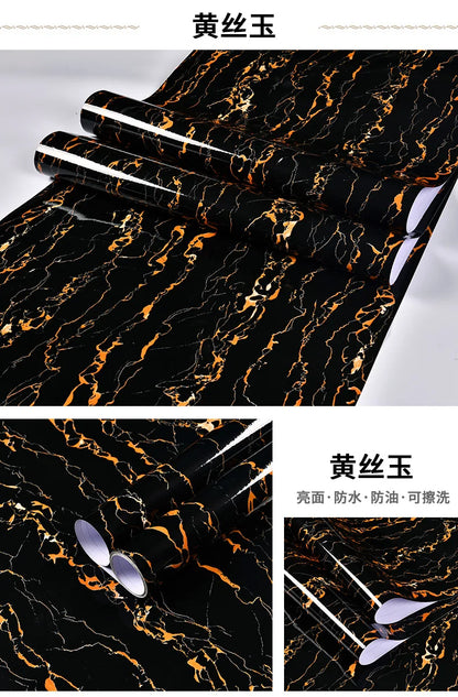 Marble patterned self-adhesive wallpaper, available in many different variations