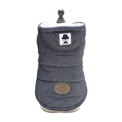 Dog winter coat, thick and warm material, for small and medium-sized dogs