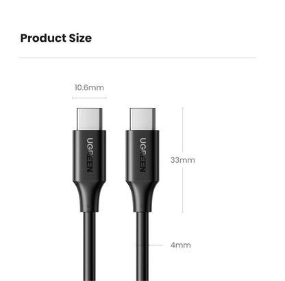 UGREEN 100W USB-C Kaapeli - PD Pikalataus 5A, Type-C MacBook & iPad Pro Latauskaapeli