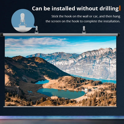 Kannettava Projektorikangas 60" – Lattiamalli ulko- ja sisäkäyttöön