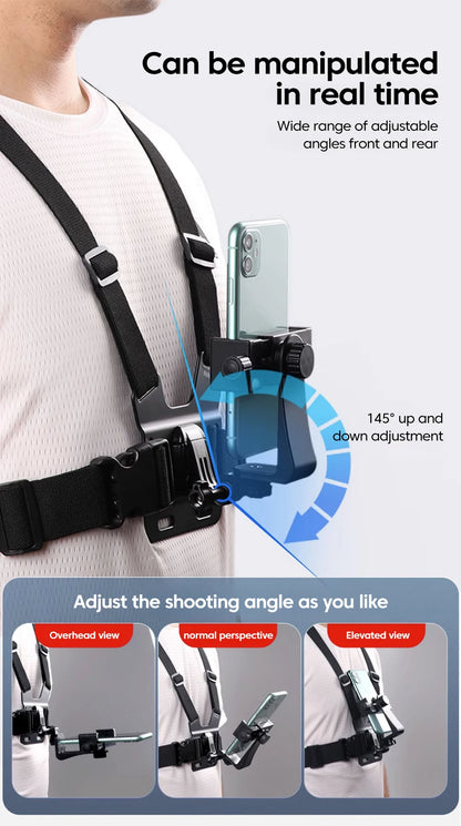 360° Puhelimen Rintateline – Kädet vapaina pyöräilyyn, kiipeilyyn ja moottoripyörään