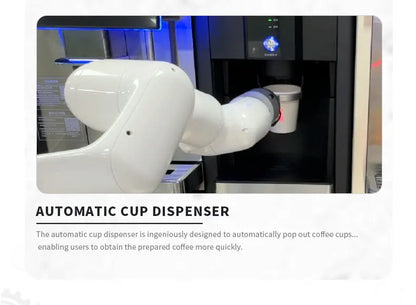 Fully automatic smart coffee machine, robotic arm, self-service