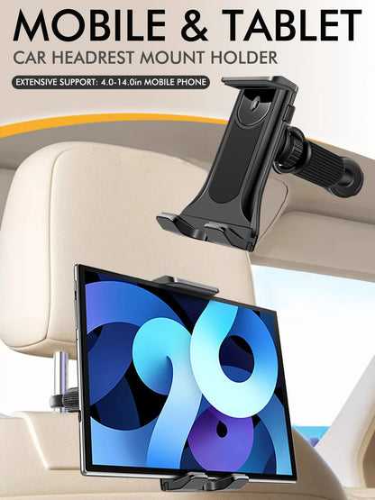 360° Kääntyvä Puhelimen/Tabletin Pidike – Auton niskatuki, pyörä, juoksumatto