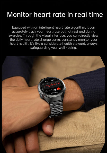 GT5 Pro GPS Smartwatch with AMOLED display, NFC payment function, health tracking