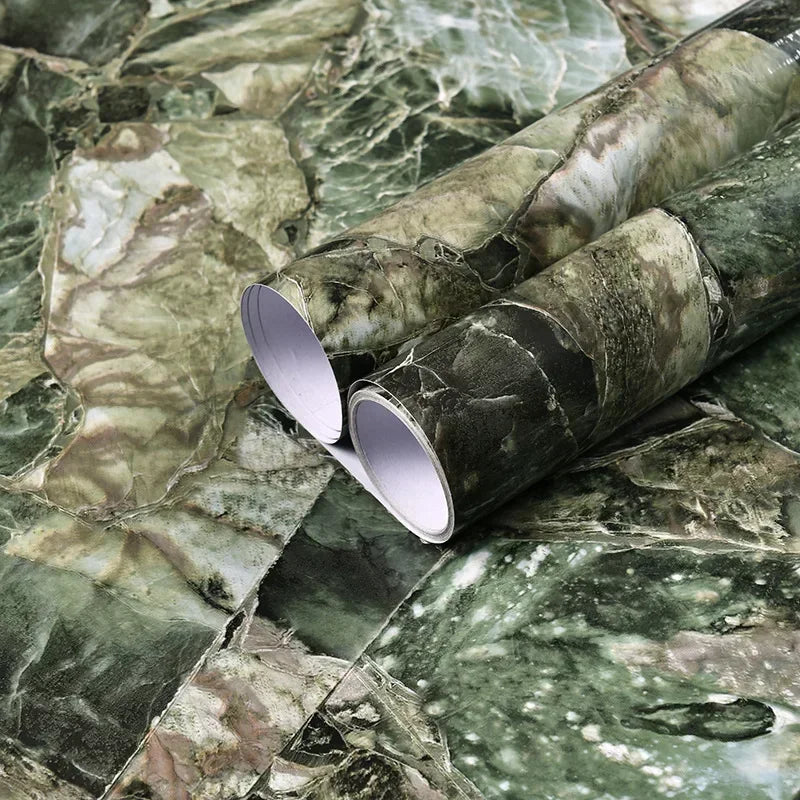 Marble patterned self-adhesive wallpaper, available in many different variations