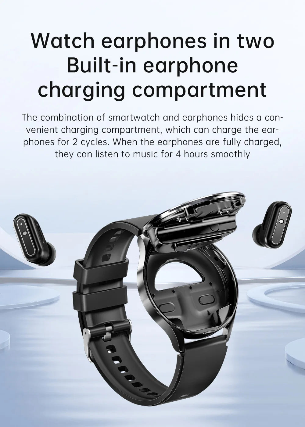 X10 2-in-1 Smartwatch and Headphones in One, Popular Model