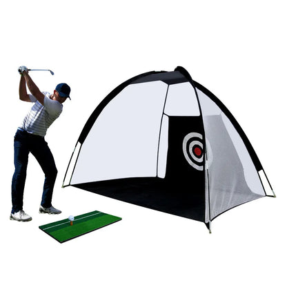 PGM golf practice tent, foldable, for indoor and outdoor use