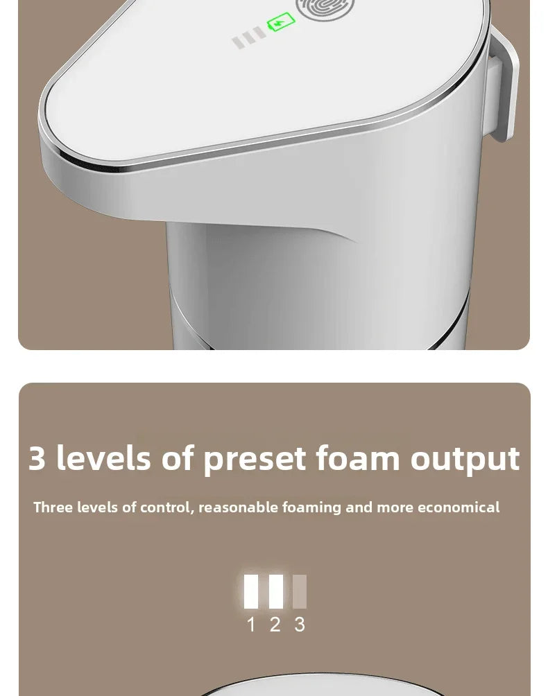 Automaattinen Vaahtoava Saippua-annostelija 2026 - USB-ladattava Älykäs Käsienpesulaite Kylpyhuoneeseen