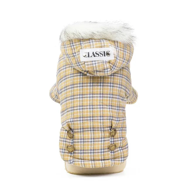 Dog winter coat, thick and warm material, for small and medium-sized dogs