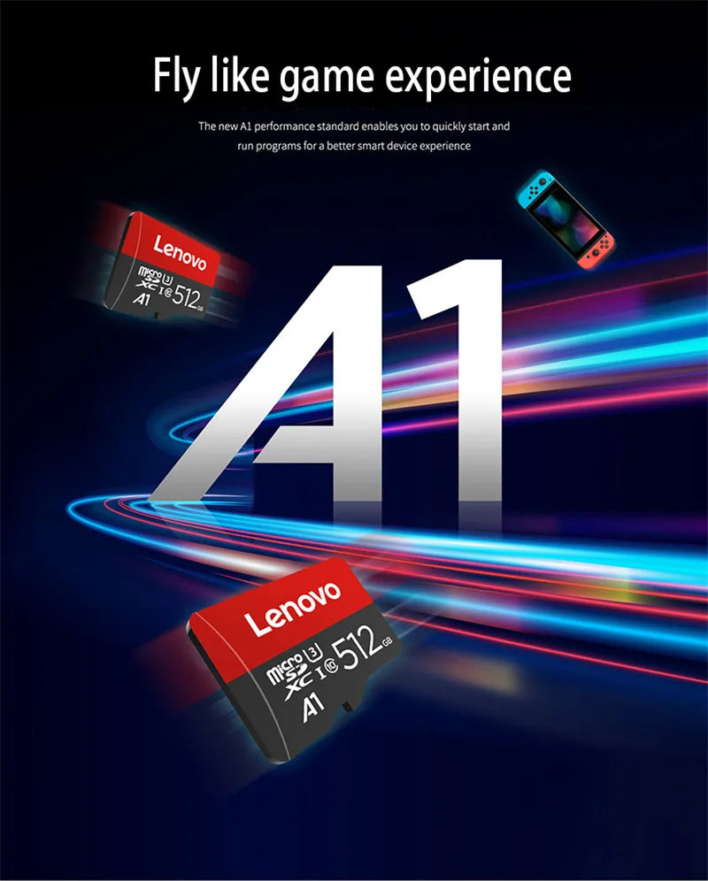 Lenovo MicroSD-muistikortti, 1TB/512GB/256GB/128GB/64GB