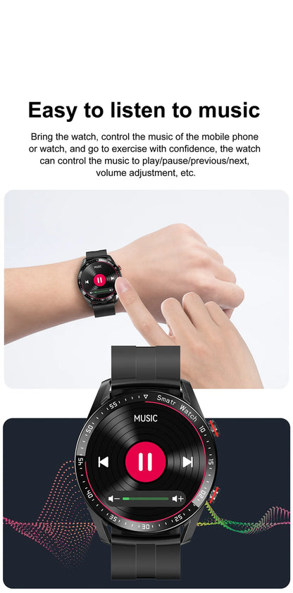 Premium Smartwatch, Bluetooth calls, versatile health tracking, fitness tracking, business design