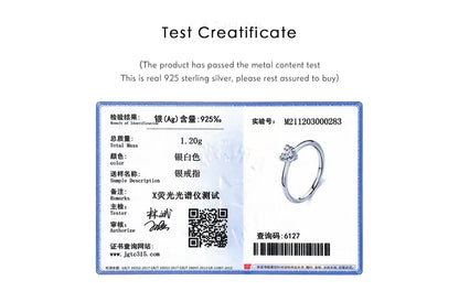 925 Hopeinen sydänsormus Zirkonialla, naisten kihlasormuksen tyyliä