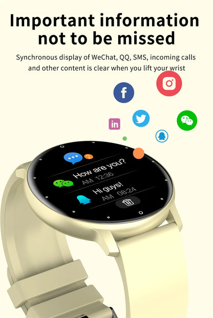 LIGE Smartwatch for women and men for an active lifestyle. New 2025, Popular