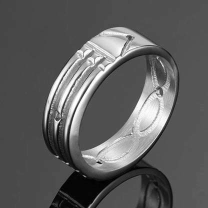 Atlantis fashion ring in gold or silver, for men and women