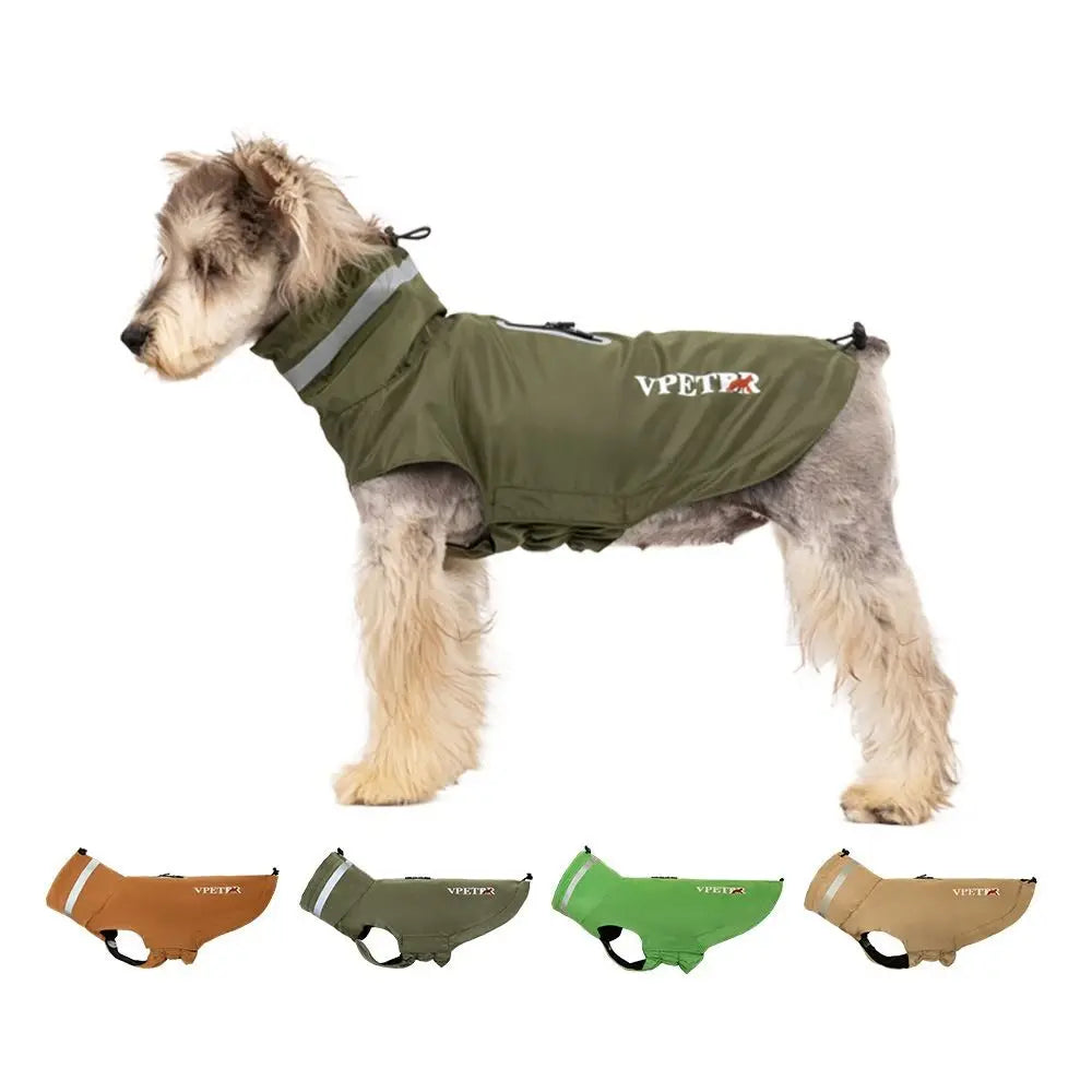 Adjustable dog raincoat, all sizes