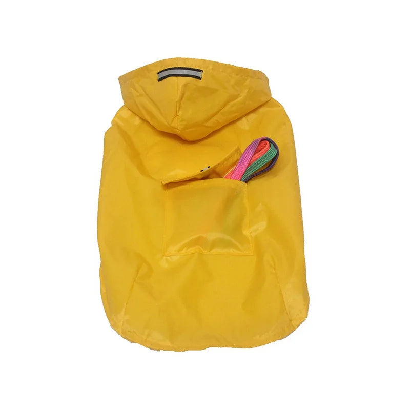 Dog raincoat, waterproof hoodie with reflective stripes, all sizes available