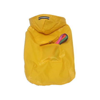 Dog raincoat, waterproof hoodie with reflective stripes, all sizes available