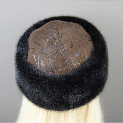 Women's luxury mink fur hat, available in different variations