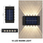 Solar-powered LED outdoor light, for the yard and garden, available in different variations