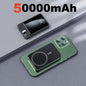 Magneettinen Langaton Virtalähde 50000mAh - Superpikalataus, Kannettava Powerbank iPhone & Huawei