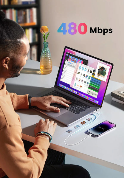 UGREEN MFi 20W USB-C Lightning-kaapeli – PD Pikalataus iPhone 14/13/12 Pro Max & iPad – 1M