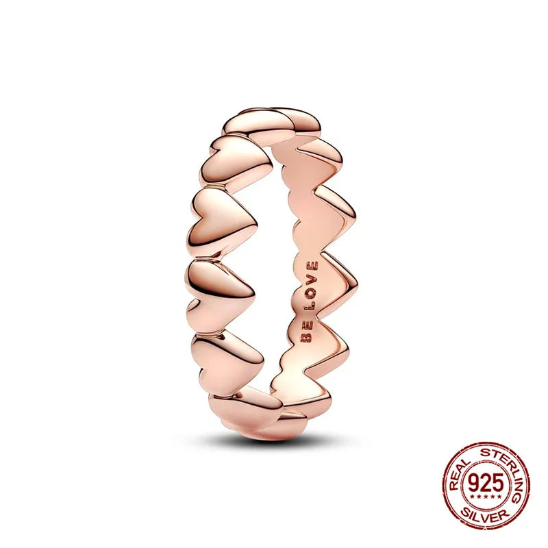 925 Hopeinen tähdenlento sormus, säädettävä, saatavana eri variaatioita