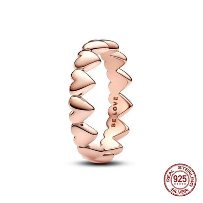 925 Hopeinen tähdenlento sormus, säädettävä, saatavana eri variaatioita