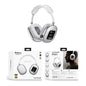 Premium wireless headphones with RGB display, memory card reader