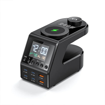 240W Langaton Latausasema – All-in-One Digitaalikello, Herätyskello ja Pikalataus