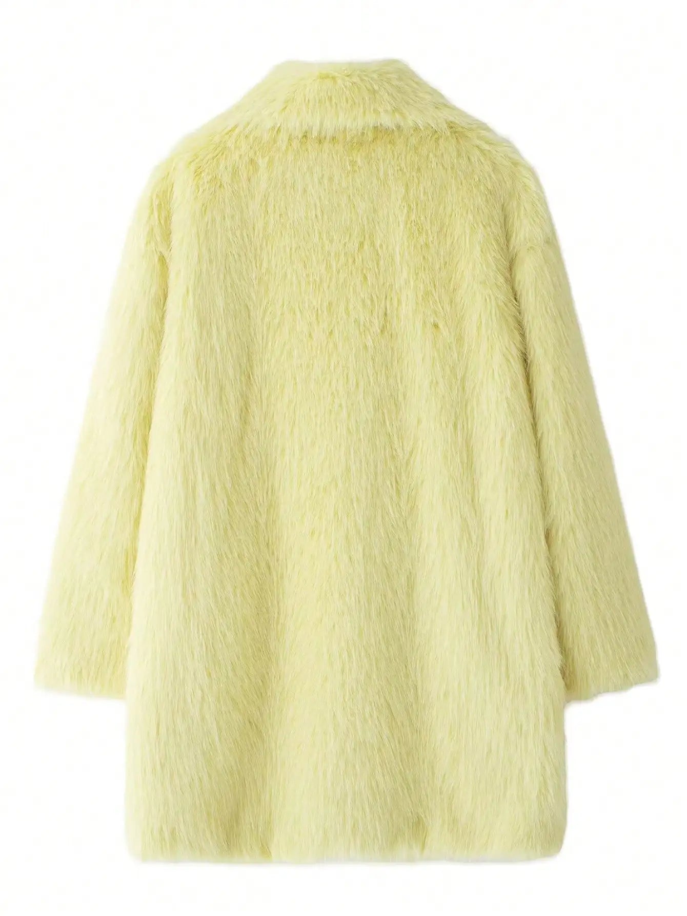 Indefeir French faux fur coat for women