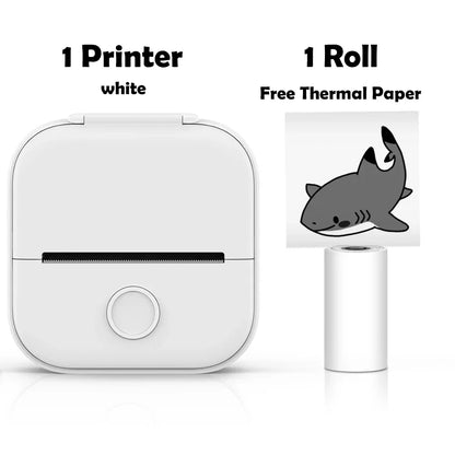 Phomemo T02 mini thermal printer, wireless pocket printer for labels