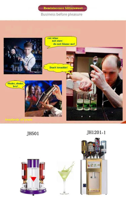 Smart cocktail machine, automatic bartender robot for restaurants and bars